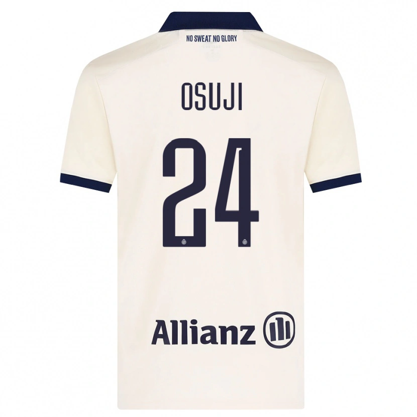Danxen Dame Vince Osuji #24 Beige Svart Bortetrøye Drakt Trøye 2026/27 Skjorter T-Skjorte