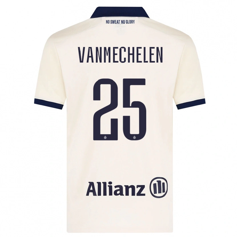 Danxen Dame Davinia Vanmechelen #25 Beige Svart Bortetrøye Drakt Trøye 2026/27 Skjorter T-Skjorte
