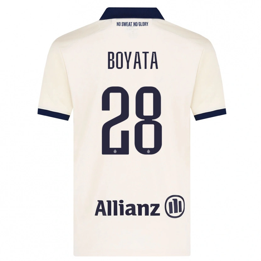 Danxen Dame Dedryck Boyata #28 Beige Svart Bortetrøye Drakt Trøye 2026/27 Skjorter T-Skjorte
