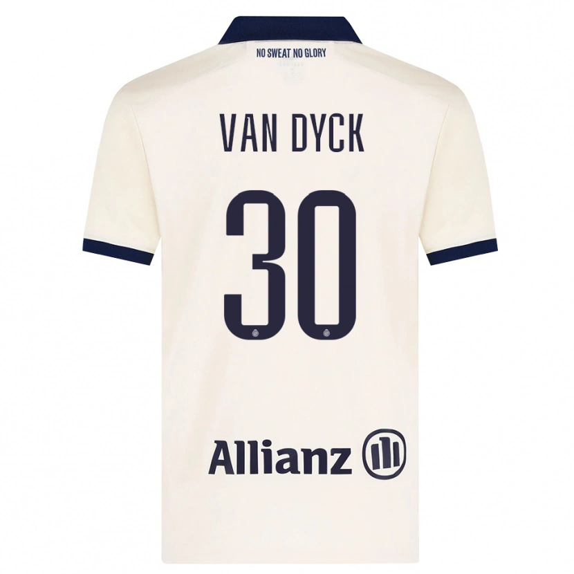 Danxen Dame Nell Van Dyck #30 Beige Svart Bortetrøye Drakt Trøye 2026/27 Skjorter T-Skjorte