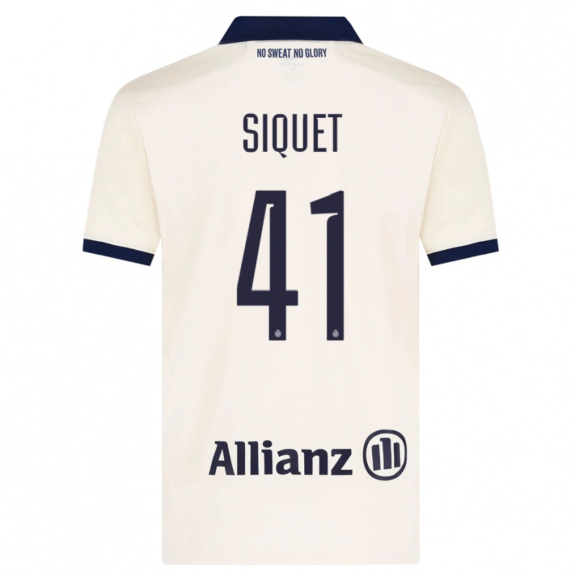 Danxen Dame Hugo Siquet #41 Beige Svart Bortetrøye Drakt Trøye 2026/27 Skjorter T-Skjorte