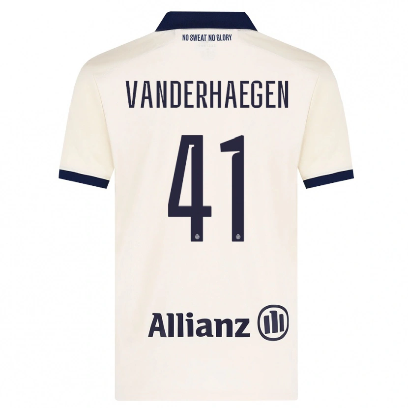 Danxen Dame Lotte Vanderhaegen #41 Beige Svart Bortetrøye Drakt Trøye 2026/27 Skjorter T-Skjorte