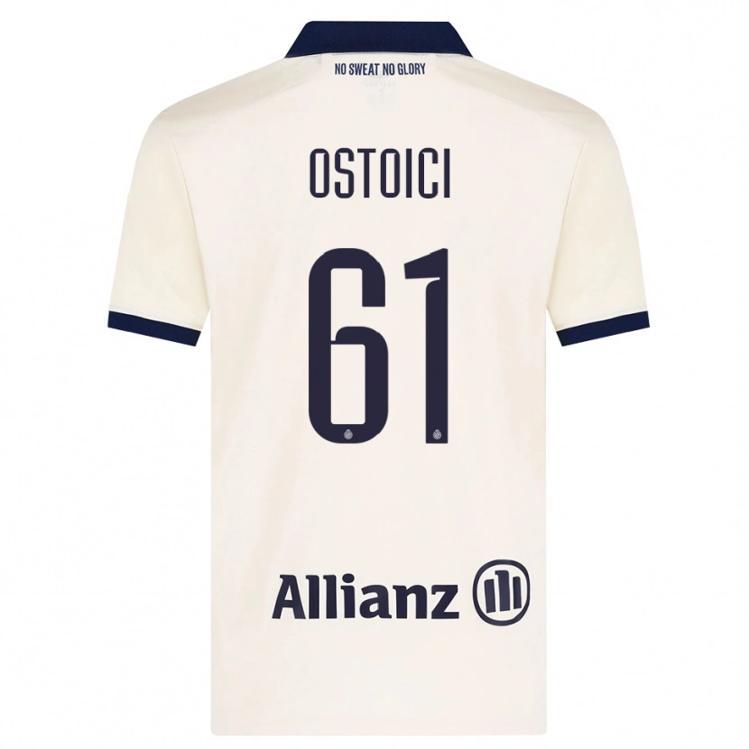 Danxen Dame Stefan Ostoici #61 Beige Svart Bortetrøye Drakt Trøye 2026/27 Skjorter T-Skjorte