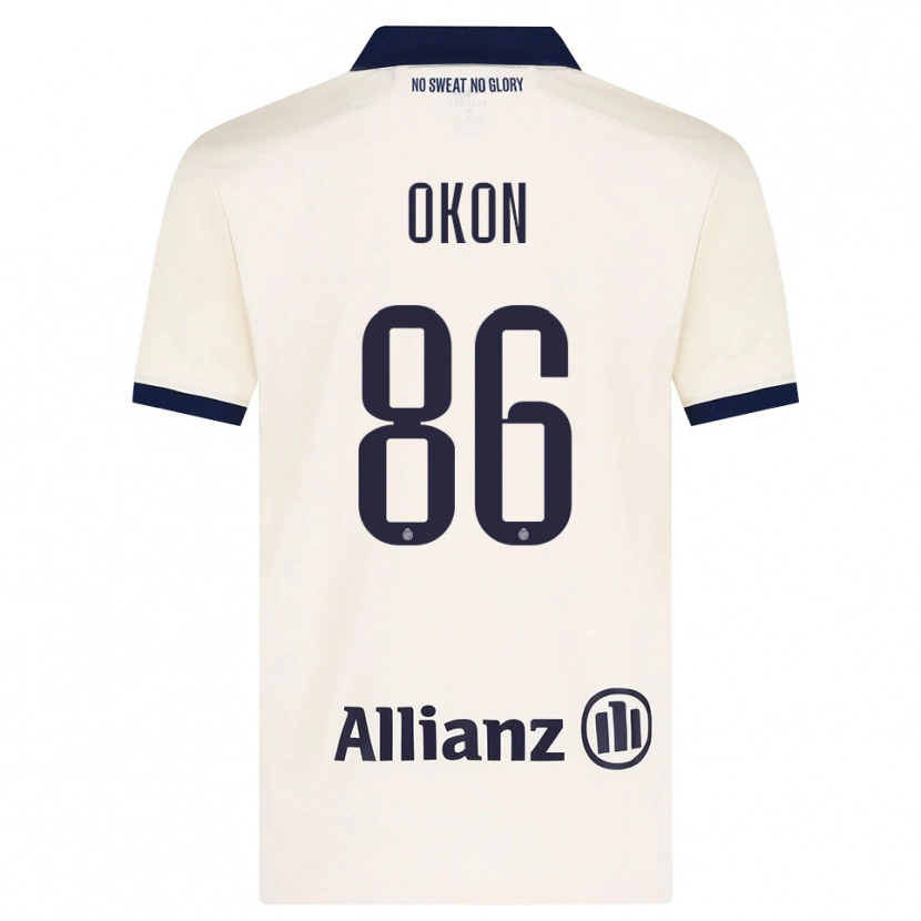 Danxen Dame Gianluca Okon-Engstler #86 Beige Svart Bortetrøye Drakt Trøye 2026/27 Skjorter T-Skjorte