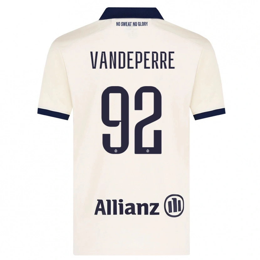 Danxen Dame Alexander Vandeperre #92 Beige Svart Bortetrøye Drakt Trøye 2026/27 Skjorter T-Skjorte