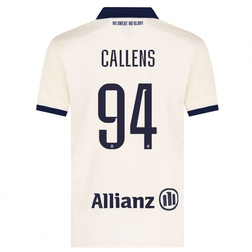 Danxen Dame Emiel Callens #94 Beige Svart Bortetrøye Drakt Trøye 2026/27 Skjorter T-Skjorte