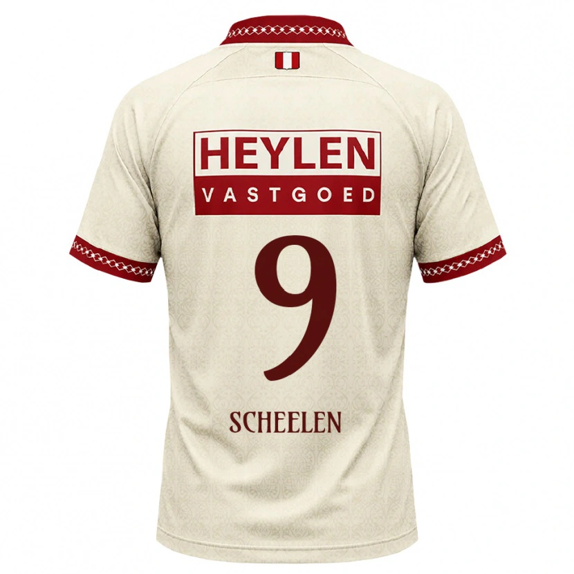 Danxen Dame Thijme Scheelen #9 Beige Rød Bortetrøye Drakt Trøye 2026/27 Skjorter T-Skjorte