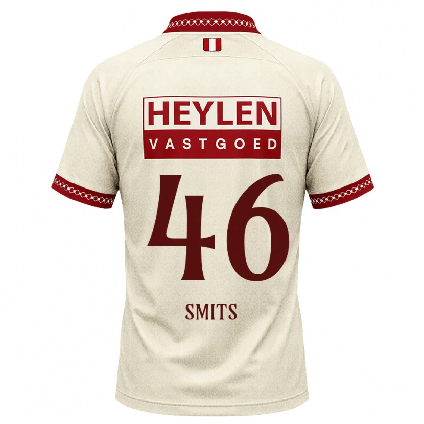 Danxen Dame Milan Smits #46 Beige Rød Bortetrøye Drakt Trøye 2026/27 Skjorter T-Skjorte