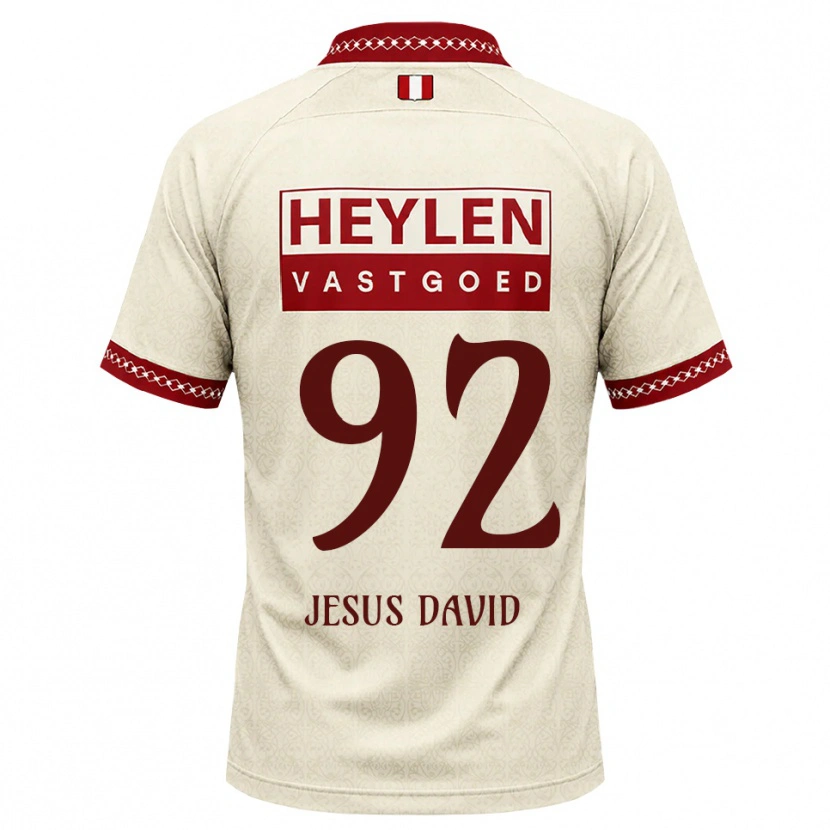 Danxen Dame Gabriel Jesus David #92 Beige Rød Bortetrøye Drakt Trøye 2026/27 Skjorter T-Skjorte