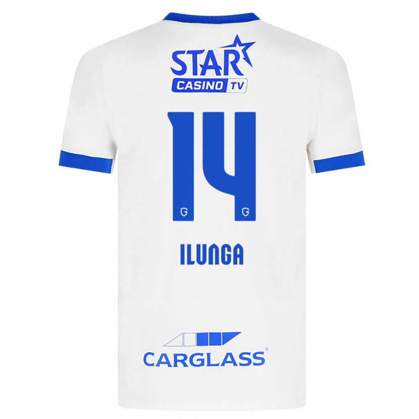 Danxen Dame Riccardo Ilunga #14 Hvit Blå Bortetrøye Drakt Trøye 2026/27 Skjorter T-Skjorte