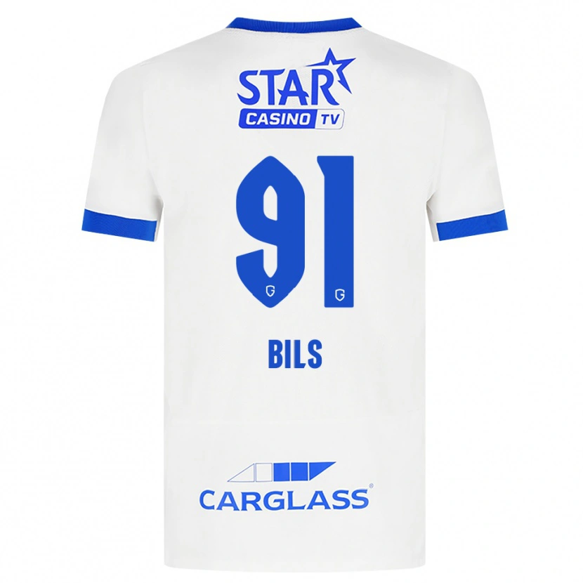 Danxen Dame Elise Bils #91 Hvit Blå Bortetrøye Drakt Trøye 2026/27 Skjorter T-Skjorte