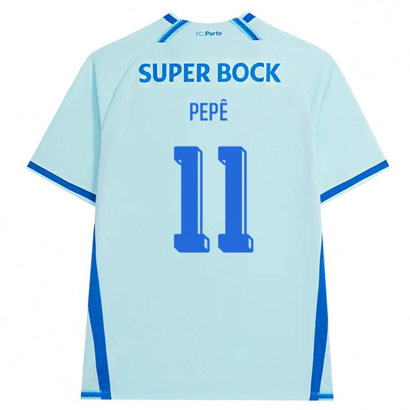 Danxen Dame Pepê #11 Lyseblå Blå Tredje Sett Drakt Trøye 2026/27 Skjorter T-Skjorte