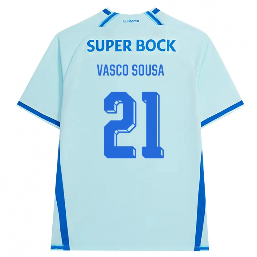 Danxen Dame Vasco Sousa #21 Lyseblå Blå Tredje Sett Drakt Trøye 2026/27 Skjorter T-Skjorte