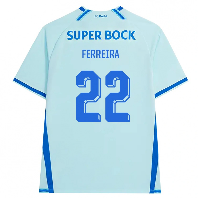 Danxen Dame Joana Ferreira #22 Lyseblå Blå Tredje Sett Drakt Trøye 2026/27 Skjorter T-Skjorte