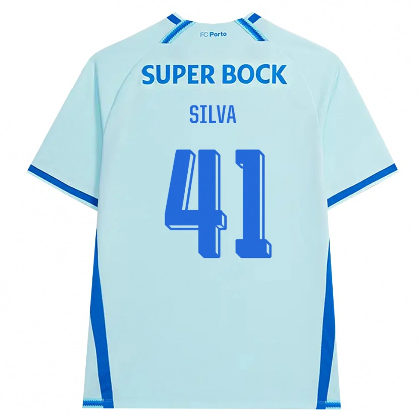 Danxen Dame Gonçalo Silva #41 Lyseblå Blå Tredje Sett Drakt Trøye 2026/27 Skjorter T-Skjorte