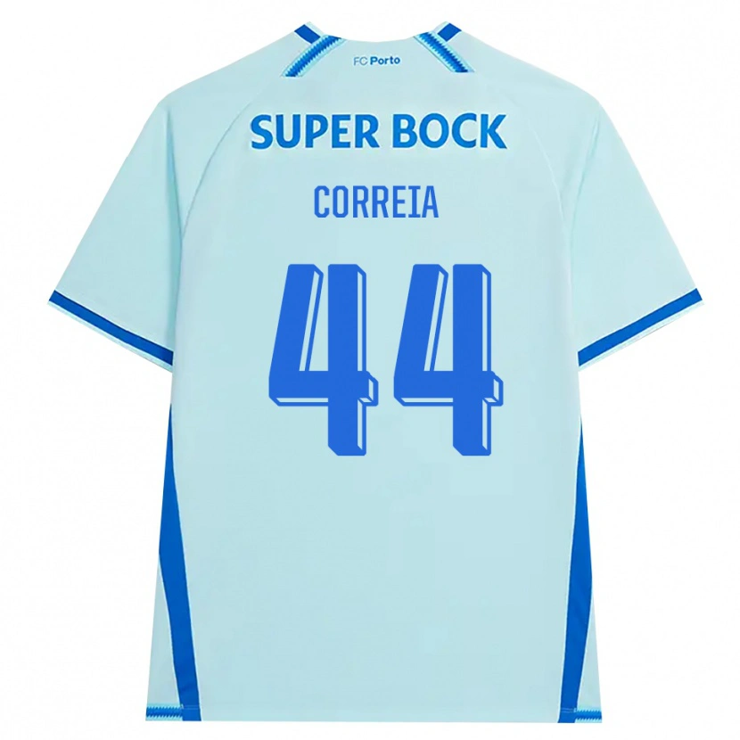 Danxen Dame Romain Correia #44 Lyseblå Blå Tredje Sett Drakt Trøye 2026/27 Skjorter T-Skjorte