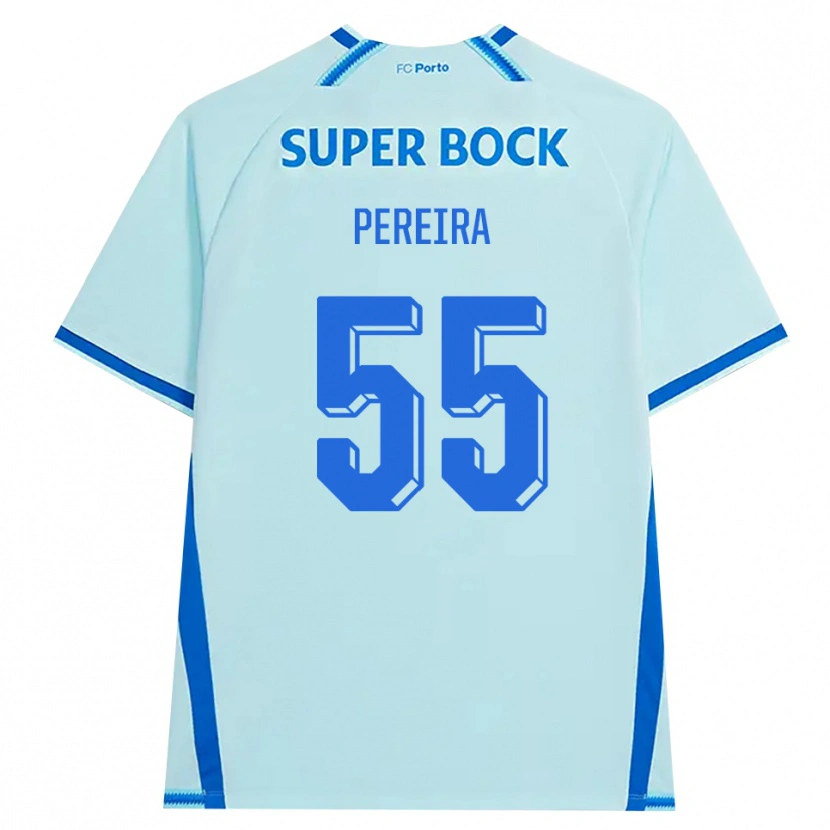 Danxen Dame Yoan Pereira #55 Lyseblå Blå Tredje Sett Drakt Trøye 2026/27 Skjorter T-Skjorte