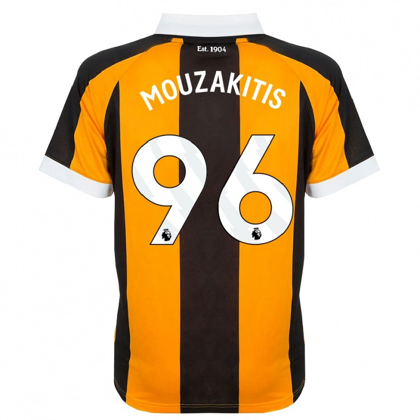 Danxen Dame Christos Mouzakitis #96 Oransje Svart Hvit Hjemmetrøye Drakt Trøye 2026/27 Skjorter T-Skjorte