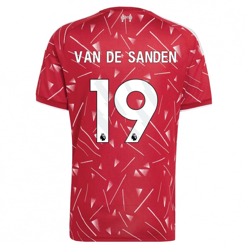 Danxen Barn Shanice Van De Sanden #19 Hvit Rød Hjemmetrøye Drakt Trøye 2026/27 Skjorter T-Skjorte