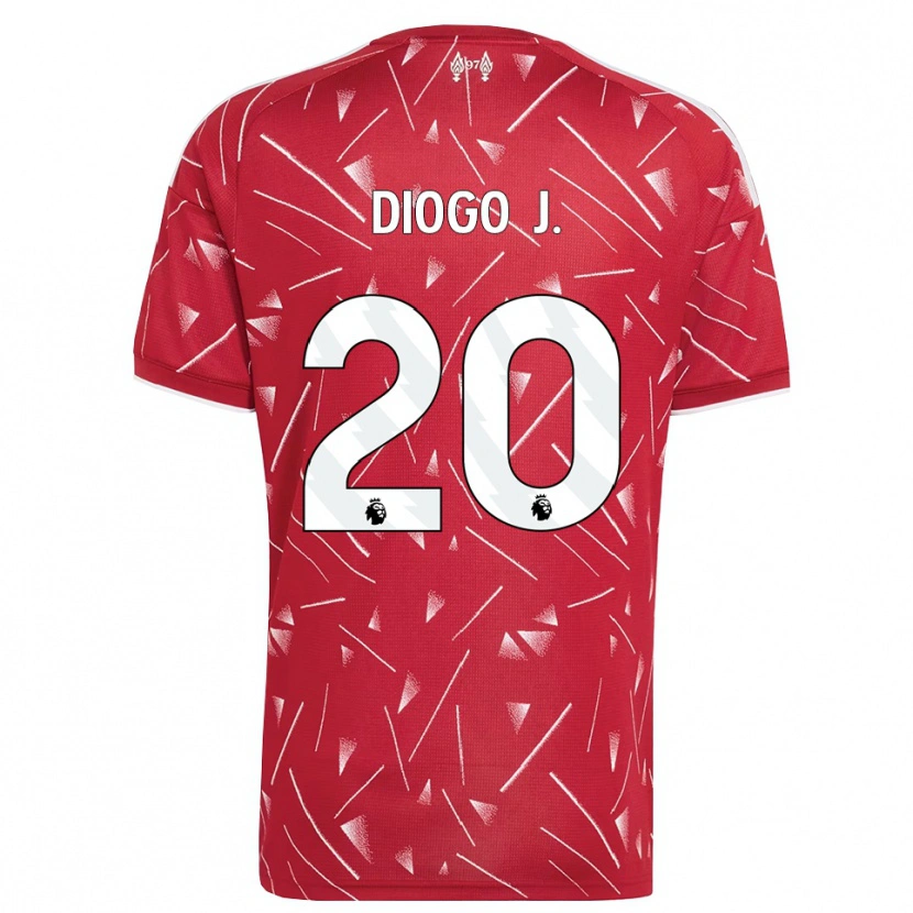 Danxen Barn Diogo Jota #20 Hvit Rød Hjemmetrøye Drakt Trøye 2026/27 Skjorter T-Skjorte