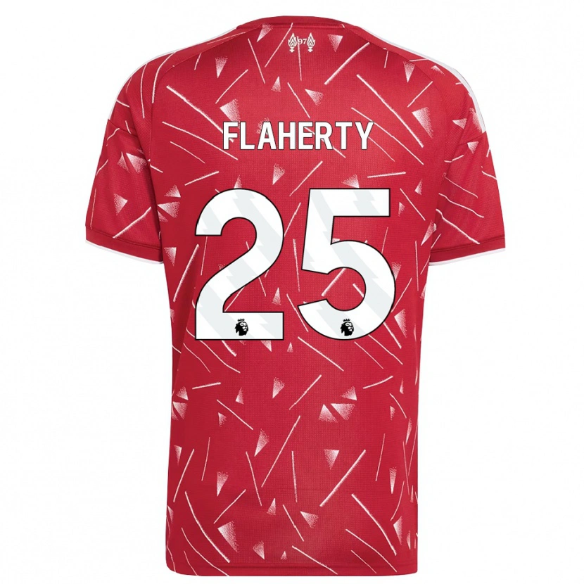 Danxen Barn Gilly Flaherty #25 Hvit Rød Hjemmetrøye Drakt Trøye 2026/27 Skjorter T-Skjorte