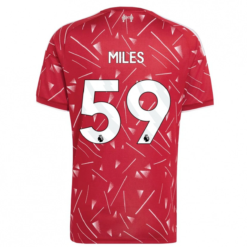 Danxen Barn Terence Miles #59 Hvit Rød Hjemmetrøye Drakt Trøye 2026/27 Skjorter T-Skjorte