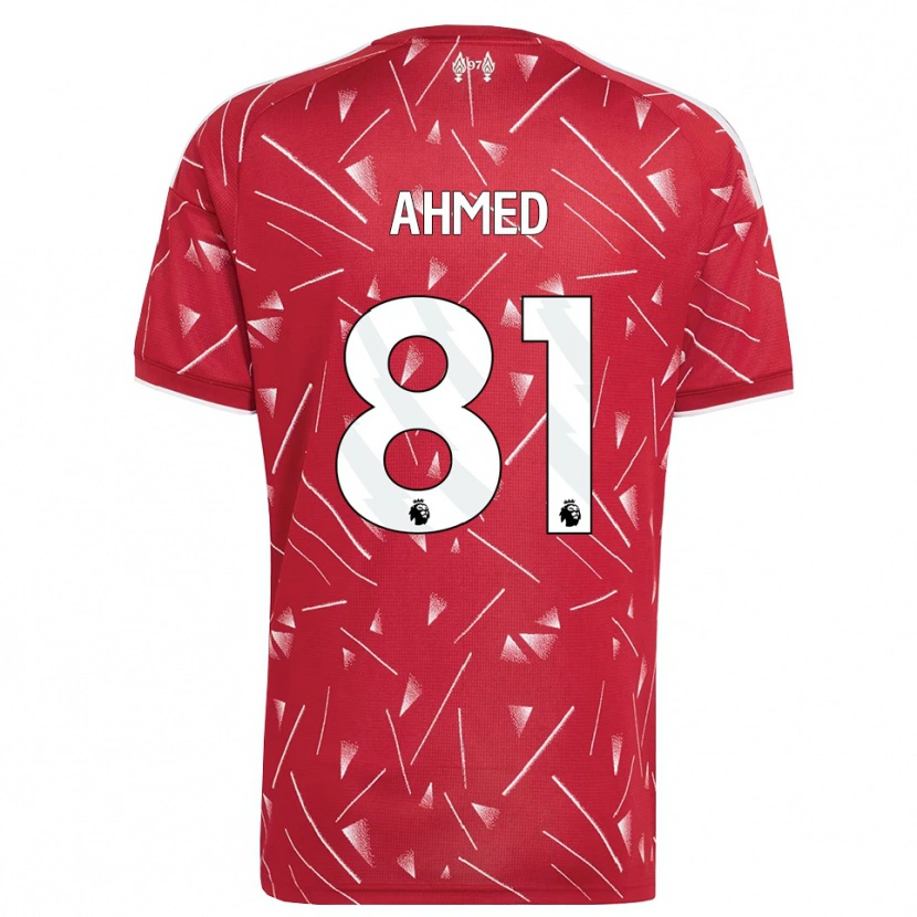 Danxen Barn Karim Ahmed #81 Hvit Rød Hjemmetrøye Drakt Trøye 2026/27 Skjorter T-Skjorte