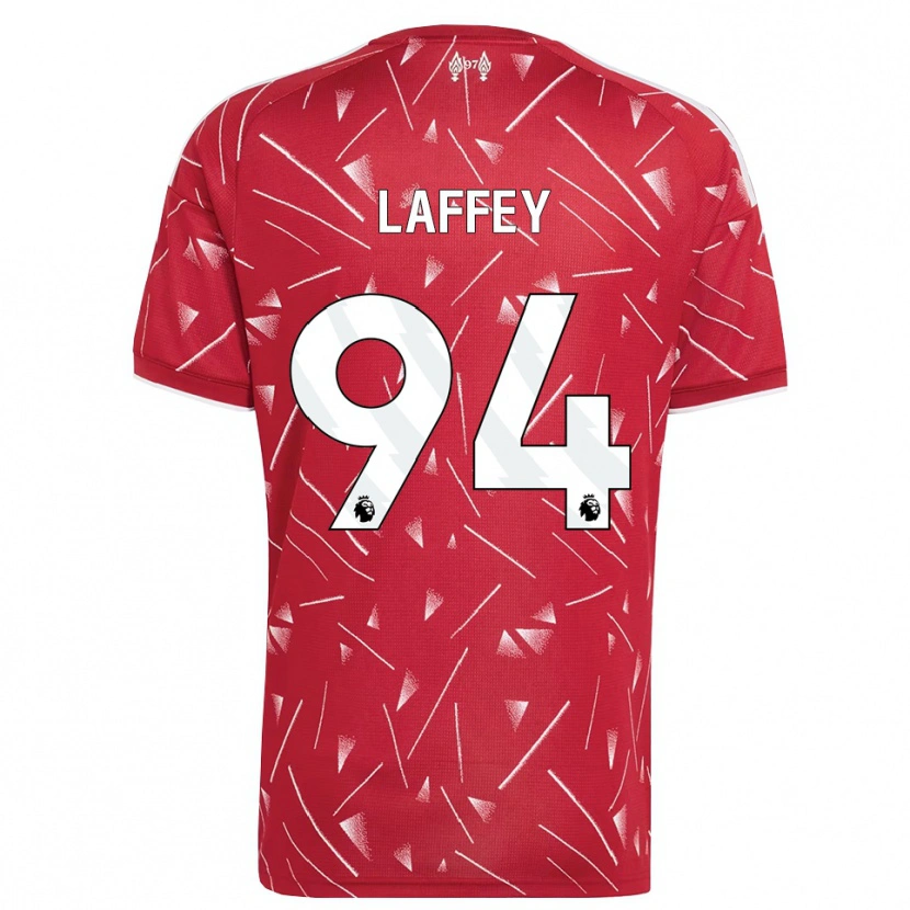 Danxen Barn Michael Laffey #94 Hvit Rød Hjemmetrøye Drakt Trøye 2026/27 Skjorter T-Skjorte