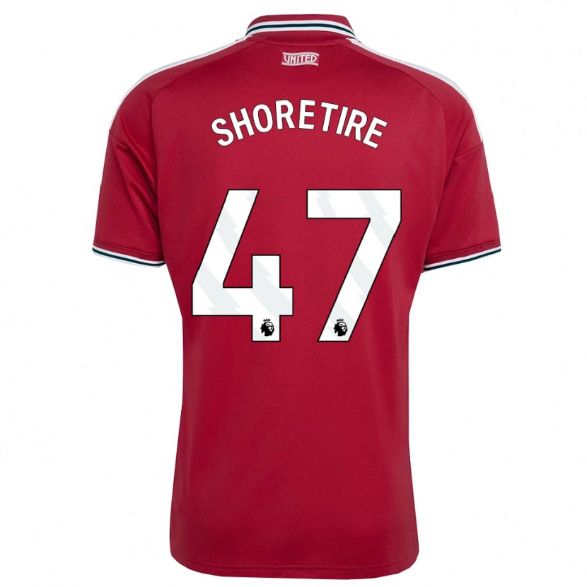 Danxen Barn Shola Shoretire #47 Rød Gul Hvit Hjemmetrøye Drakt Trøye 2026/27 Skjorter T-Skjorte