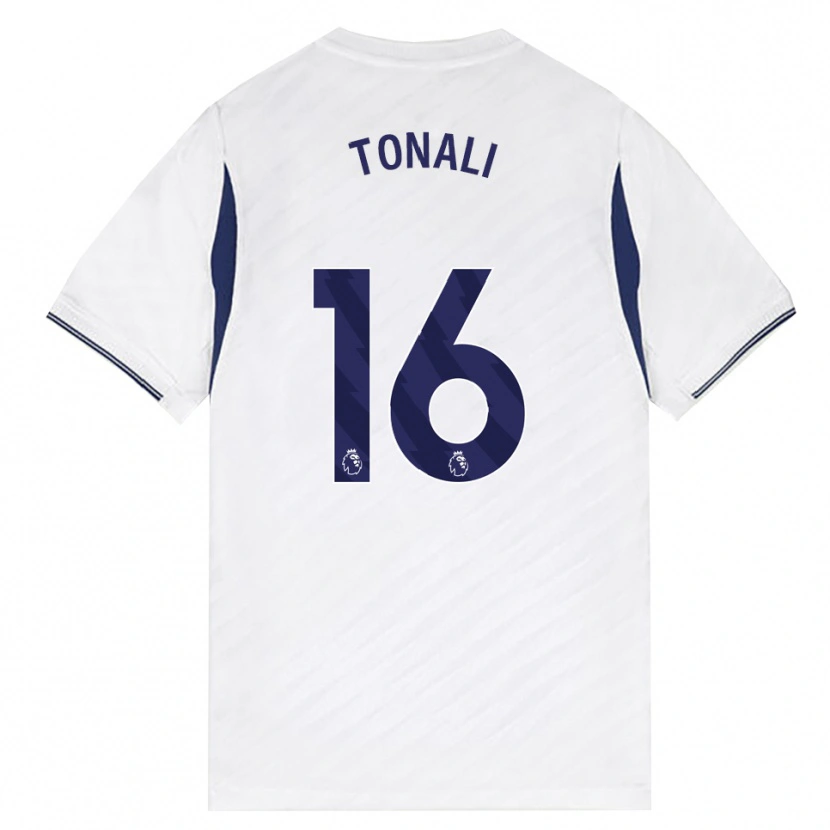 Danxen Barn Sandro Tonali #16 Hvit Rød Lilla Hjemmetrøye Drakt Trøye 2026/27 Skjorter T-Skjorte
