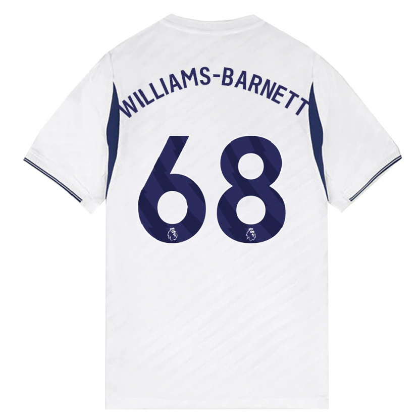 Danxen Barn Luca Williams-Barnett #68 Hvit Rød Lilla Hjemmetrøye Drakt Trøye 2026/27 Skjorter T-Skjorte