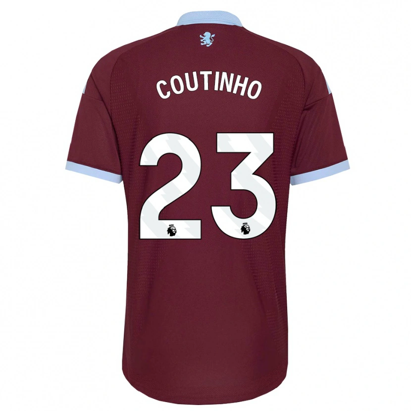 Danxen Barn Philippe Coutinho #23 Blå Kornblomst Burgunder Hjemmetrøye Drakt Trøye 2026/27 Skjorter T-Skjorte