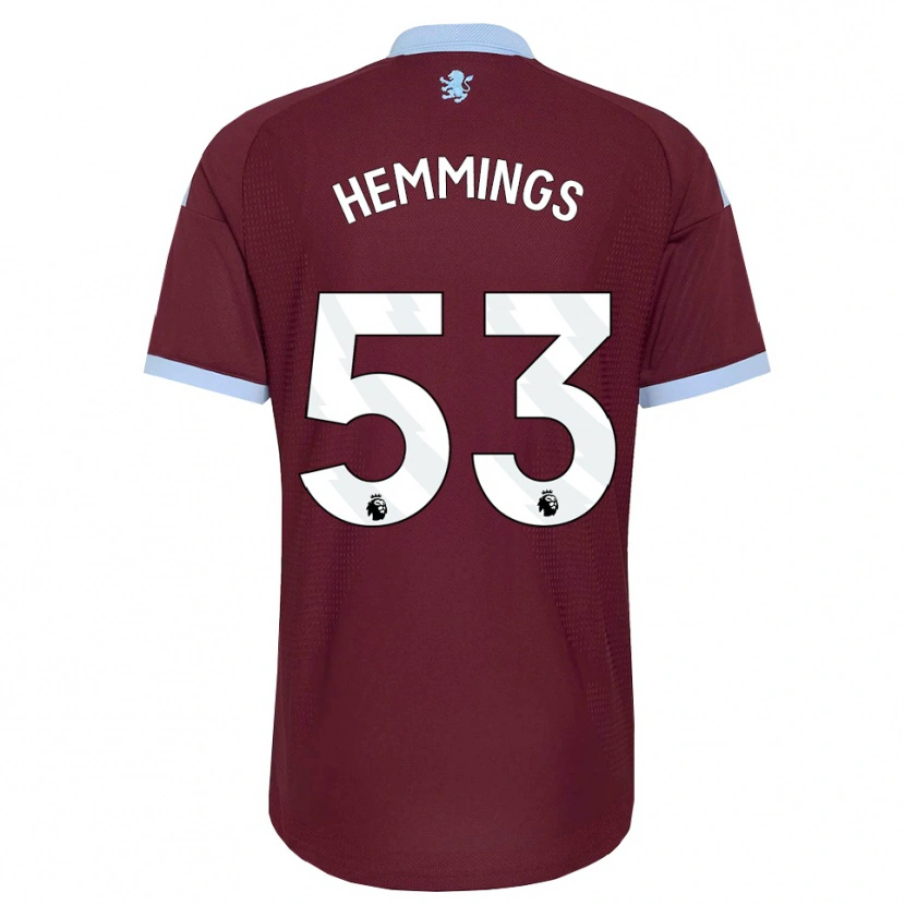 Danxen Barn George Hemmings #53 Blå Kornblomst Burgunder Hjemmetrøye Drakt Trøye 2026/27 Skjorter T-Skjorte
