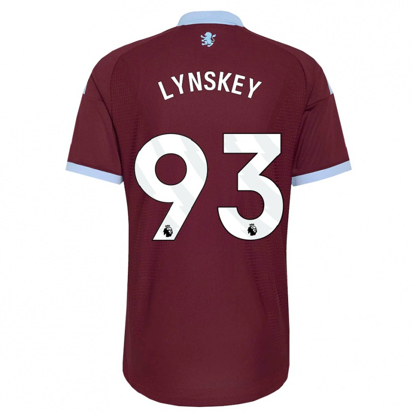 Danxen Barn Alfie Lynskey #93 Blå Kornblomst Burgunder Hjemmetrøye Drakt Trøye 2026/27 Skjorter T-Skjorte