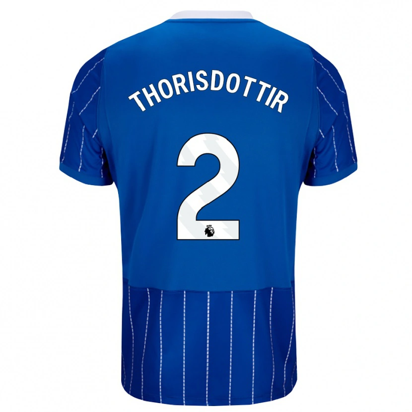 Danxen Barn Maria Thorisdottir #2 Mellomblå Hvit Hjemmetrøye Drakt Trøye 2026/27 Skjorter T-Skjorte