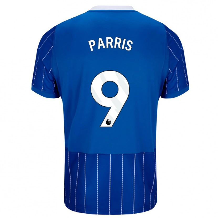 Danxen Barn Nikita Parris #9 Mellomblå Hvit Hjemmetrøye Drakt Trøye 2026/27 Skjorter T-Skjorte