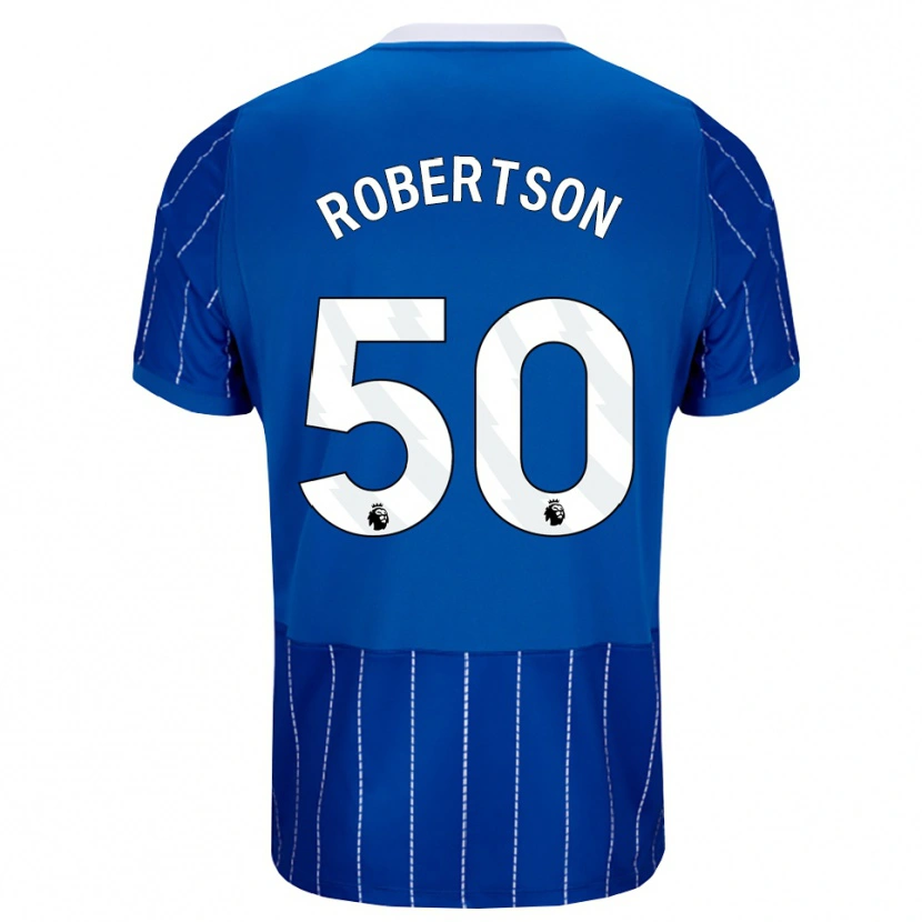 Danxen Barn Josh Robertson #50 Mellomblå Hvit Hjemmetrøye Drakt Trøye 2026/27 Skjorter T-Skjorte