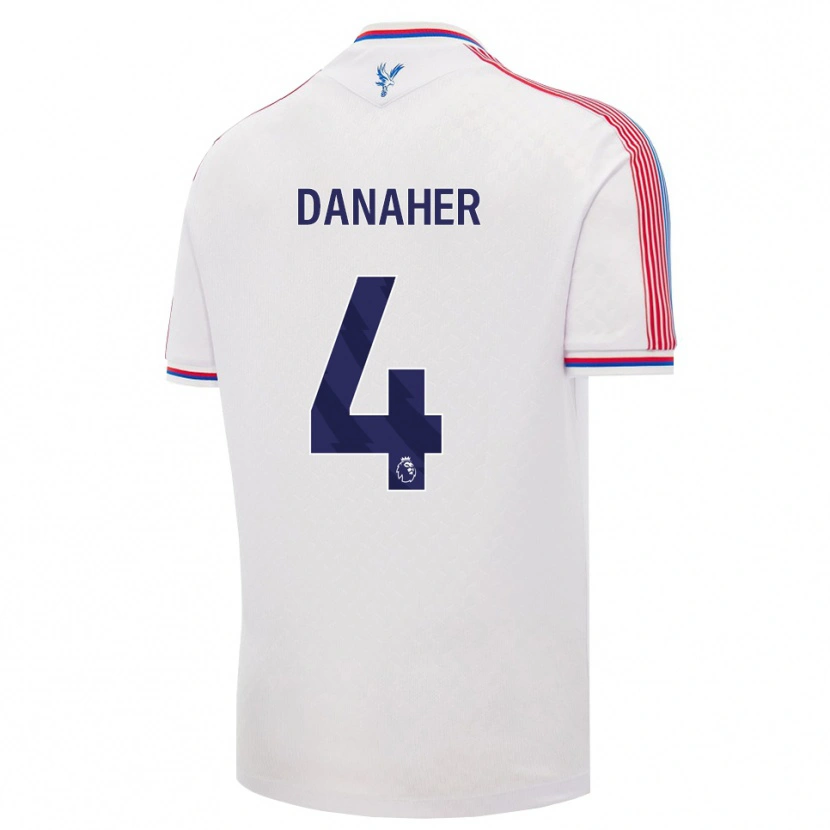 Danxen Barn Euan Danaher #4 Hvit Rød Blå Hjemmetrøye Drakt Trøye 2026/27 Skjorter T-Skjorte