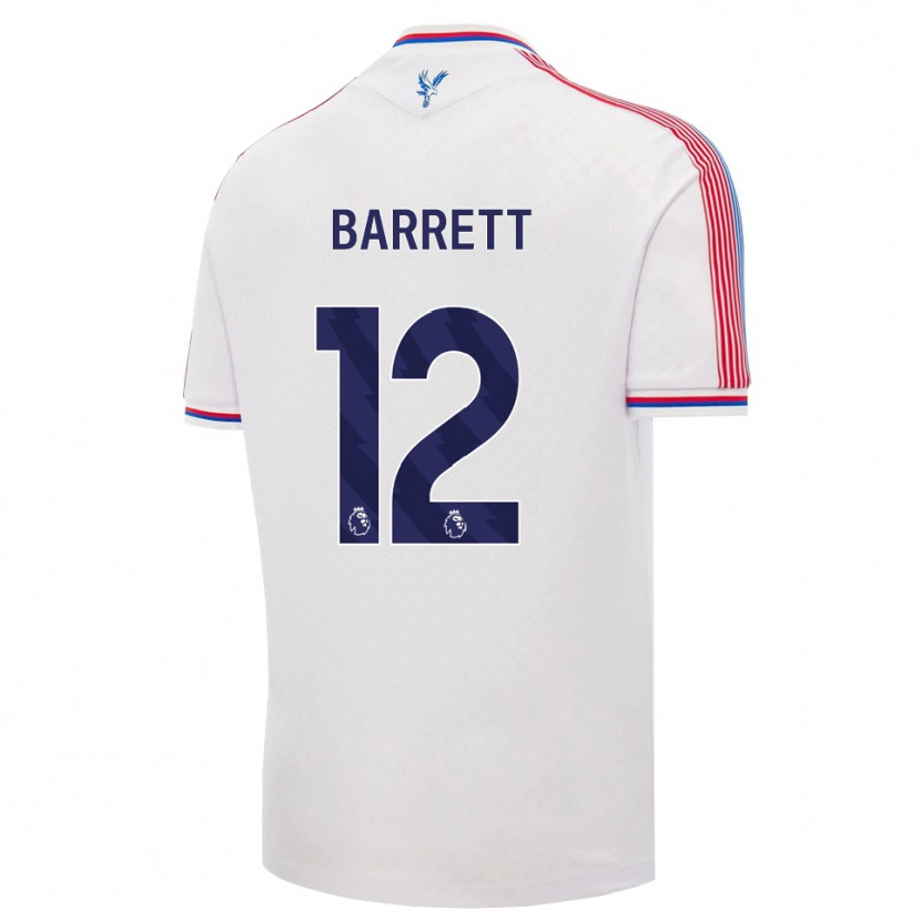 Danxen Barn Anthony Barrett #12 Hvit Rød Blå Hjemmetrøye Drakt Trøye 2026/27 Skjorter T-Skjorte