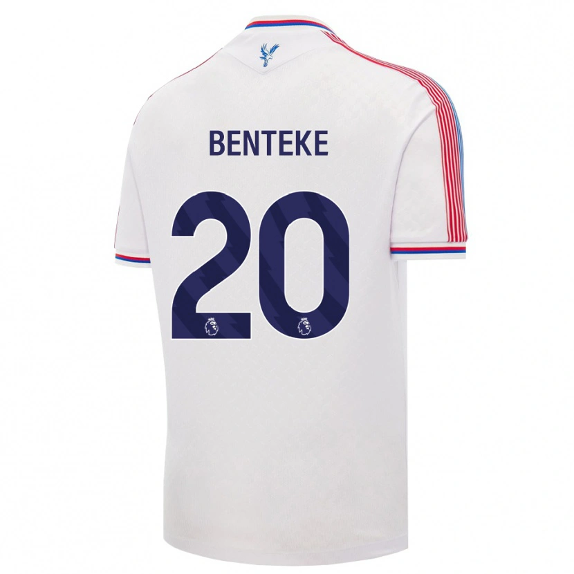 Danxen Barn Christian Benteke #20 Hvit Rød Blå Hjemmetrøye Drakt Trøye 2026/27 Skjorter T-Skjorte