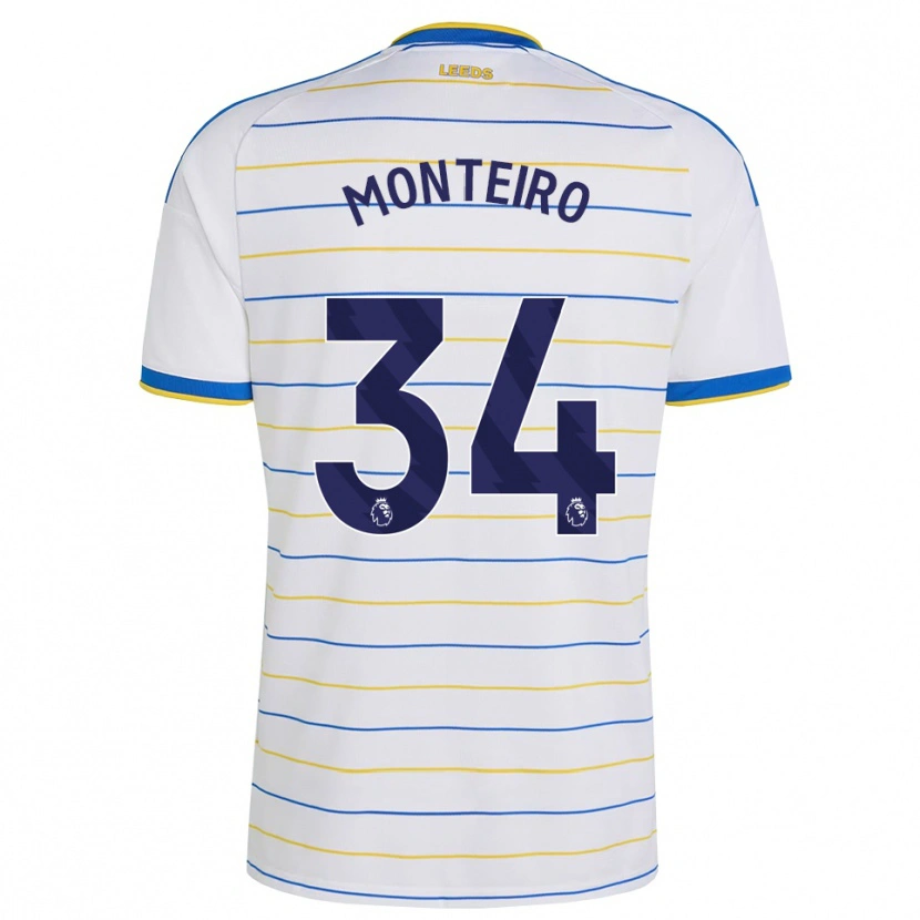 Danxen Barn Diogo Monteiro #34 Rød Gul Blå Hjemmetrøye Drakt Trøye 2026/27 Skjorter T-Skjorte