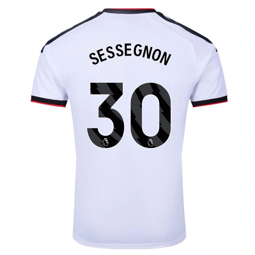 Danxen Barn Ryan Sessegnon #30 Hvit Svart Rød Hjemmetrøye Drakt Trøye 2026/27 Skjorter T-Skjorte
