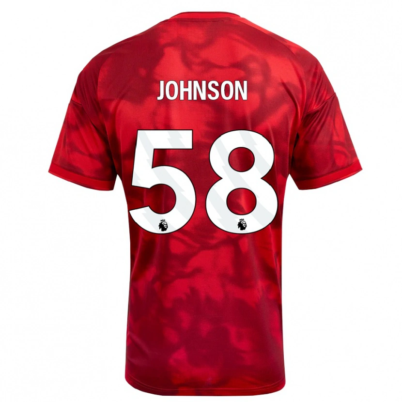 Danxen Barn Pharrell Johnson #58 Krimshvit Hjemmetrøye Drakt Trøye 2026/27 Skjorter T-Skjorte