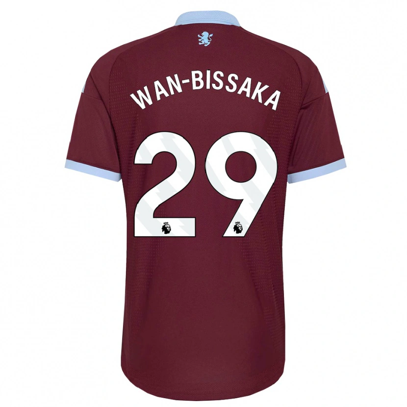 Danxen Barn Aaron Wan-Bissaka #29 Blå Kornblomst Burgunder Hjemmetrøye Drakt Trøye 2026/27 Skjorter T-Skjorte