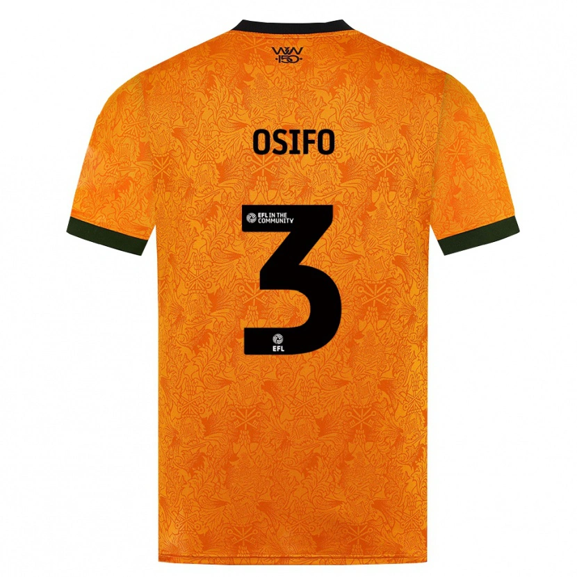 Danxen Barn David Osifo #3 Oransje Svart Hjemmetrøye Drakt Trøye 2026/27 Skjorter T-Skjorte