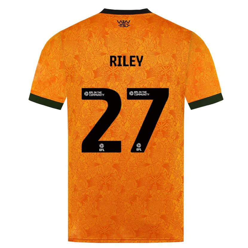 Danxen Barn Lauren Riley #27 Oransje Svart Hjemmetrøye Drakt Trøye 2026/27 Skjorter T-Skjorte