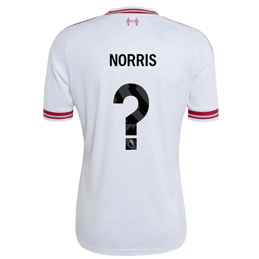 Danxen Barn James Norris #0 Rød Hvit Bortetrøye Drakt Trøye 2026/27 Skjorter T-Skjorte