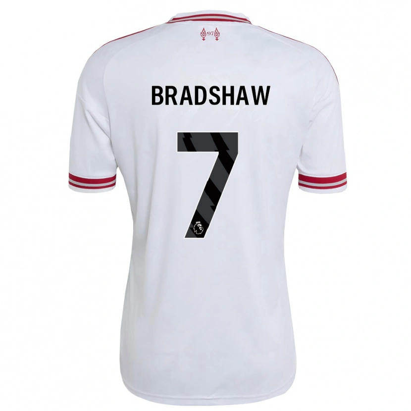 Danxen Barn Joe Bradshaw #7 Rød Hvit Bortetrøye Drakt Trøye 2026/27 Skjorter T-Skjorte