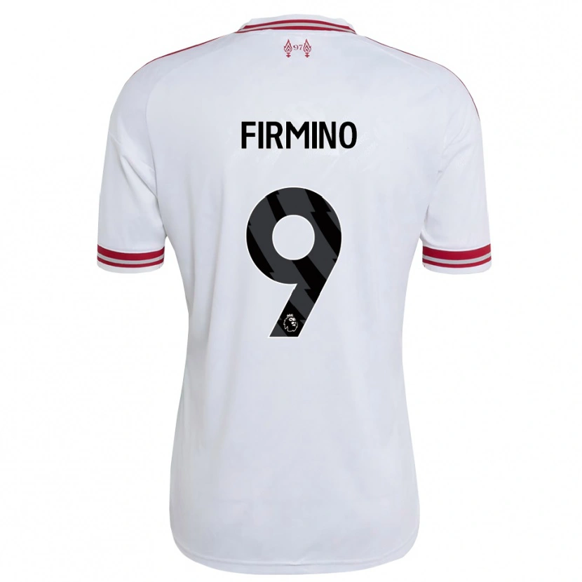 Danxen Barn Roberto Firmino #9 Rød Hvit Bortetrøye Drakt Trøye 2026/27 Skjorter T-Skjorte