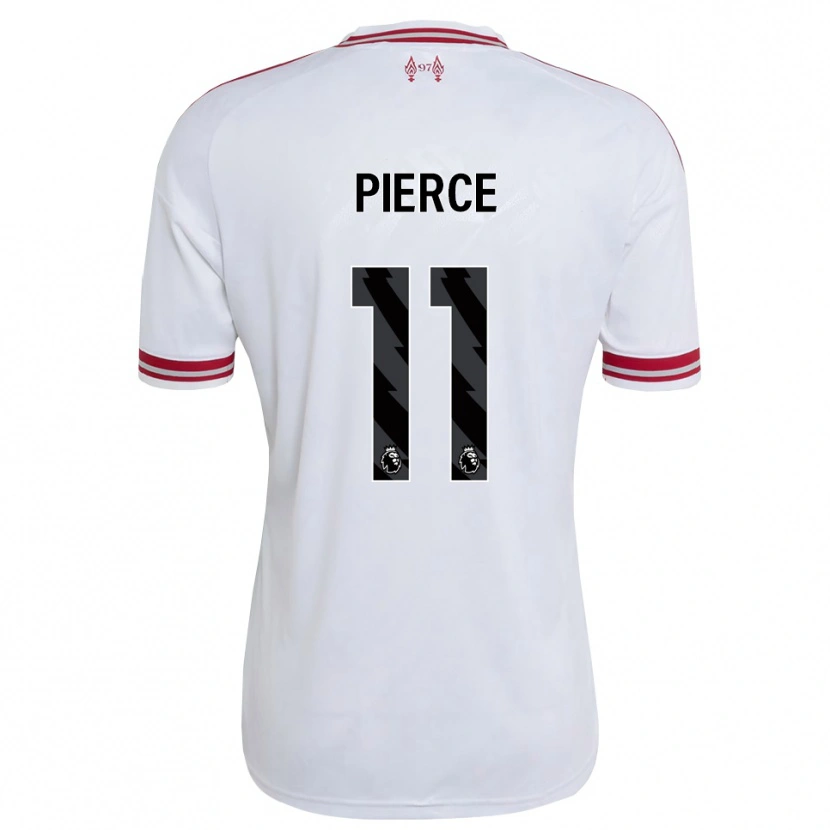 Danxen Barn Alfie Pierce #11 Rød Hvit Bortetrøye Drakt Trøye 2026/27 Skjorter T-Skjorte